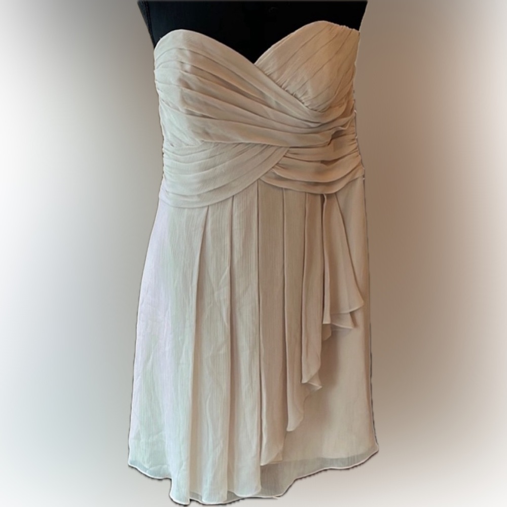 Cream Cocktail Dress David’s Bridal Size 12